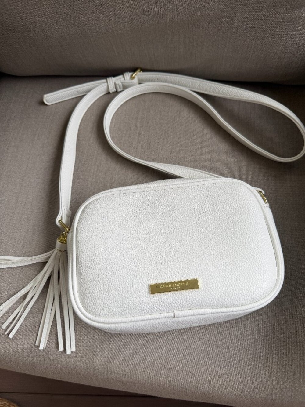 Katie Loxton London white cross body bag - never used